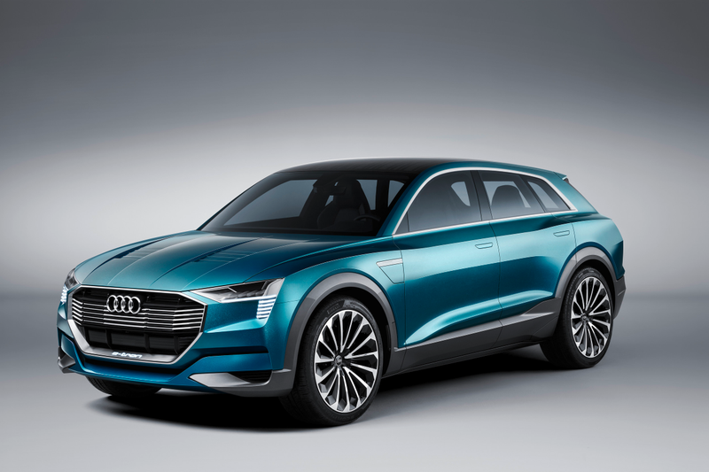 Illustration for article titled The Audi E-Tron Quattro Concept Is The Other Strike At Tesla In Crossover Form